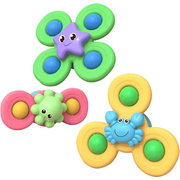 3 stk. Deformerbare Spinnere, Fingertopspindende Top, Transformerbar