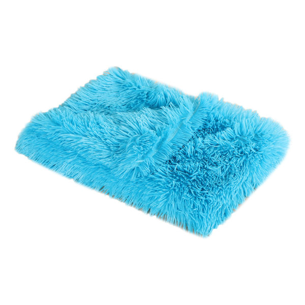Husdjursfilt Fluffig Mjuk Varm Dubbellager Tvättbar Blue XL