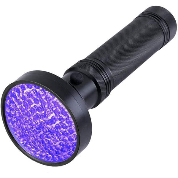 UV-taskulamppu 100 LEDillä - suuri