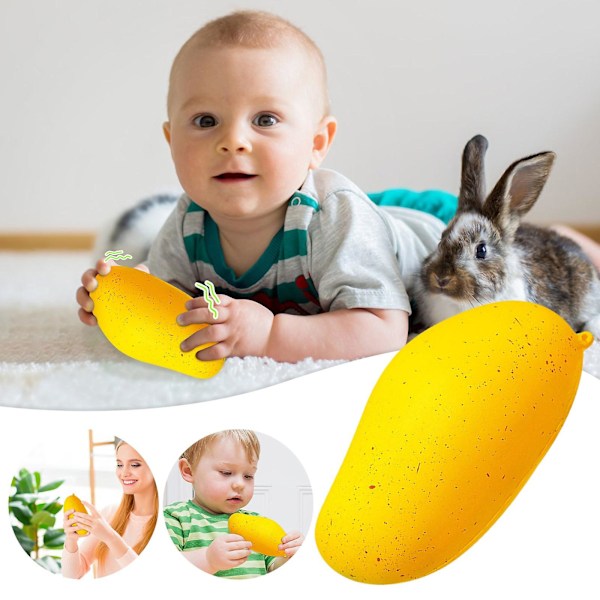 Långsam Leksak Simulerad Mango Frukt Avkoppling Stressboll Leksak Barnpresent