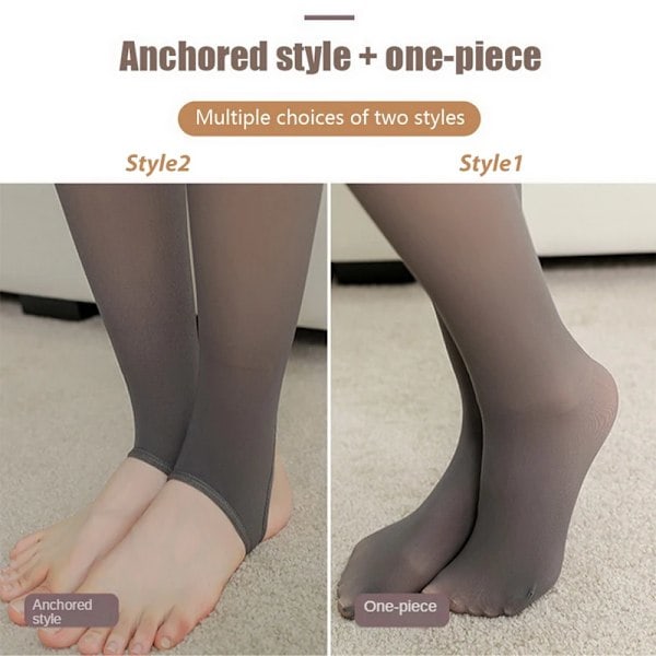 Kvinna Termiske Tights Sexet Gennemsigtige Fleece Leggings Strømpebukser Slanke Vinter Varme Tykke Fløjlsstrømper Kvinders Gadebukser Kaffe Fod Tyk 220g
