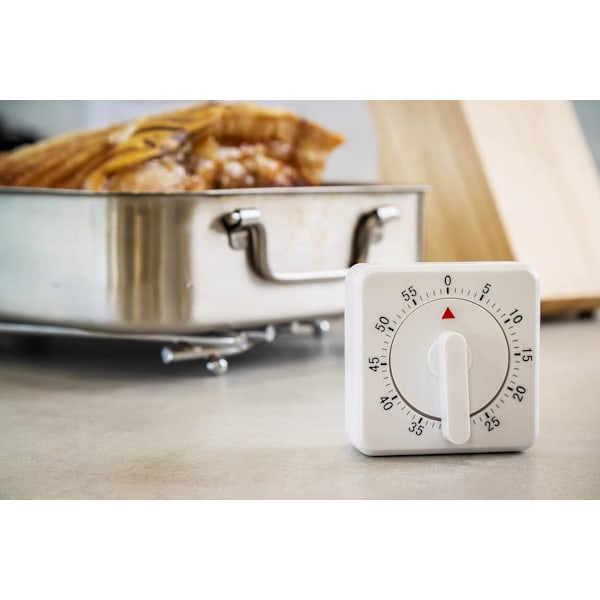 2-pk køkkenur, 60 minutter, hvid/NC/ 2pc