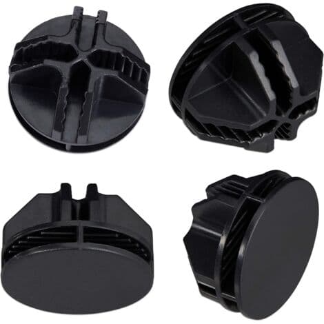 40 stk. Plastskapbeslag, Modulær Wire Cube Grid Cube for Hylleoppbevaring, Svart/NC/