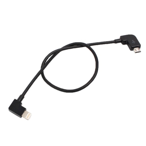/Hc/Lightning - Micro-USB Kabel til DJI Mavic - 30cm Sort