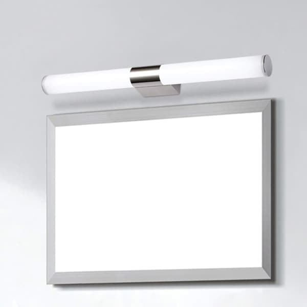 LED baderomsspeillys, bildelys speilskaplys med fot i rustfritt stål, hvitt lys, speilskaplys 40cm 8W