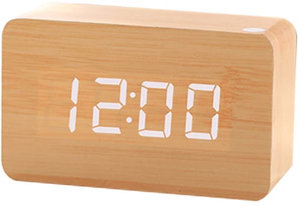 LED digital väckarklocka med datum och 12/24-timmarsformat - Lämplig för hemmet, sovrummet, kontoret, digital klocka