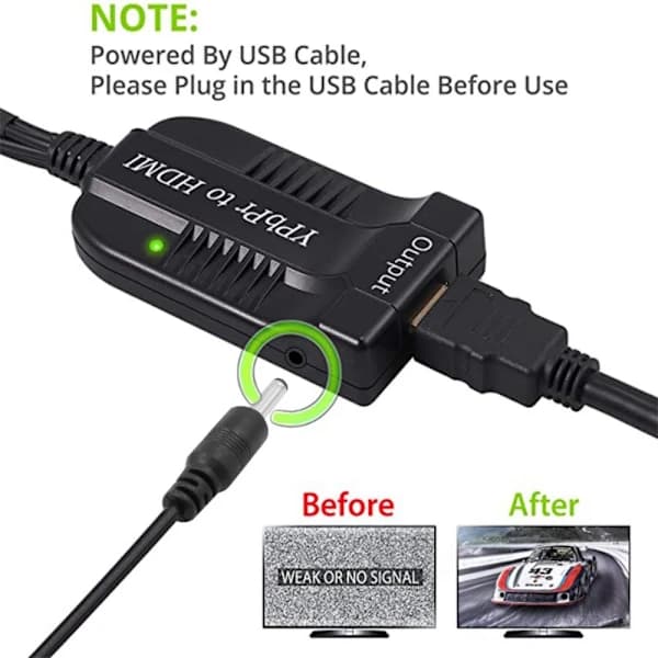 Konverterkomponent til HDMI-adapter