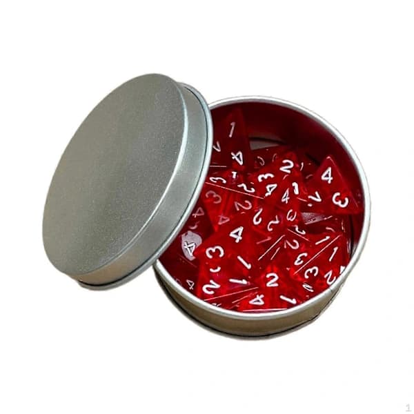 2025 25-pak 4-sidede terninger Rollespilsterninger Akryl Polyhedral Sæt D4 16mm blå