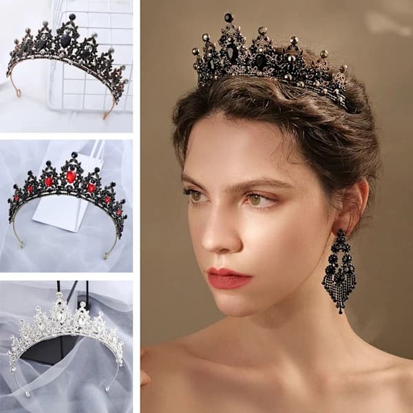 Hårband med strass, bröllopshåraccessoarer 08 08