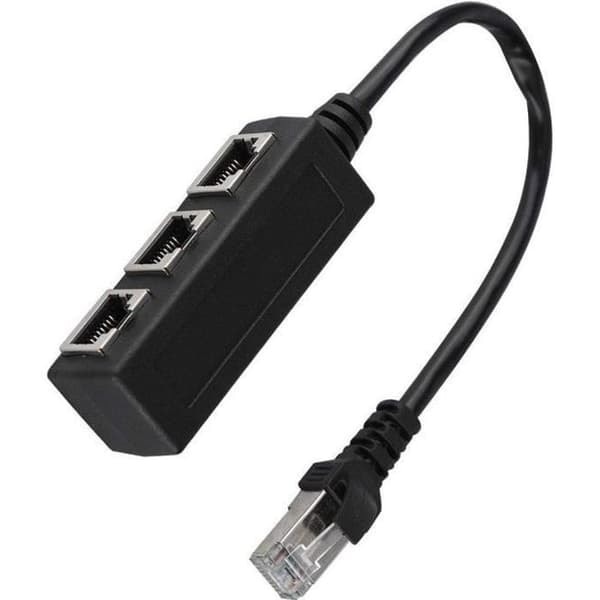 {NT}1 uros - 3 naaras Splitter Adapter Port Plug Adapter Ethernet-liitäntäkaapeli TUN5 jatkoliitin