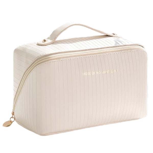 Rummelig toilettaske / makeup taske Beige