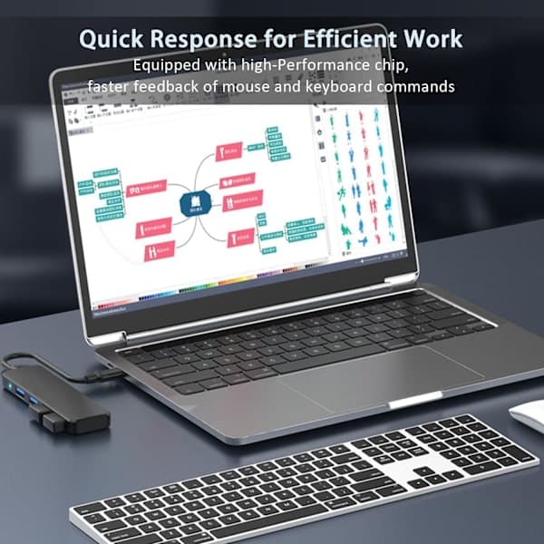 USB 3.0 HUB, 4-Port USB HUB USB Extension for Laptop, Xbox, Flash Drive, Hard Drive, Console, Printer, Camera, Keyboard, Mouse
