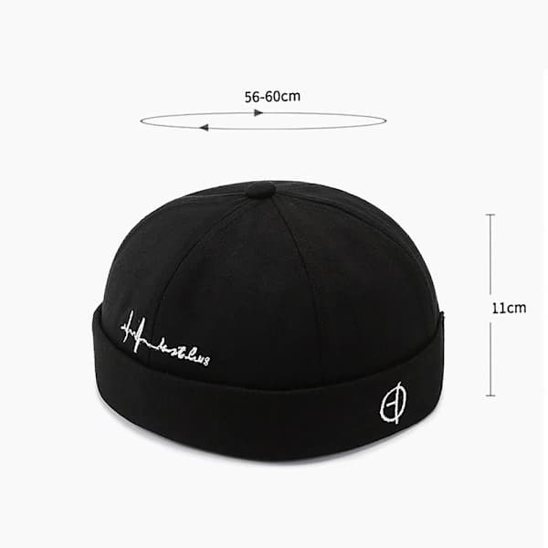 Bomulls Docker Mössa Beanies SVART SVART