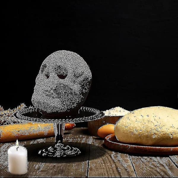 Stor Realistisk Silikone Kraniebageform DIY Bageform til Halloween
