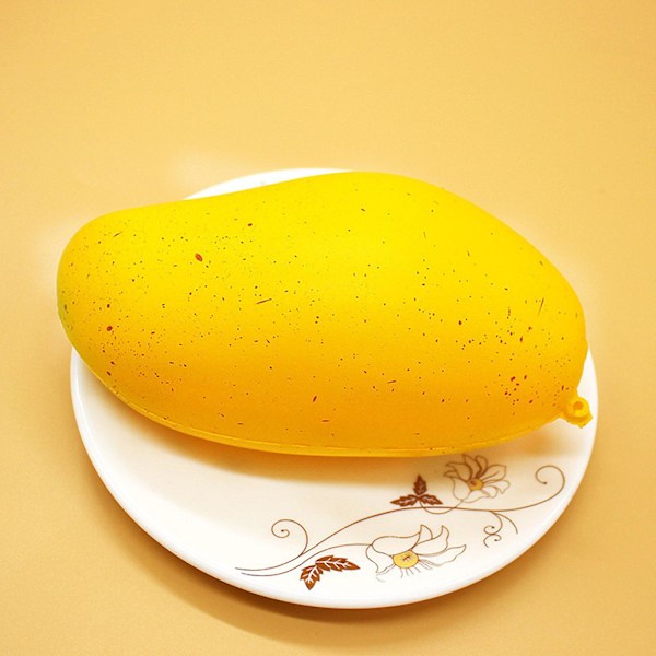 Långsam Leksak Simulerad Mango Frukt Avkoppling Stressboll Leksak Barnpresent