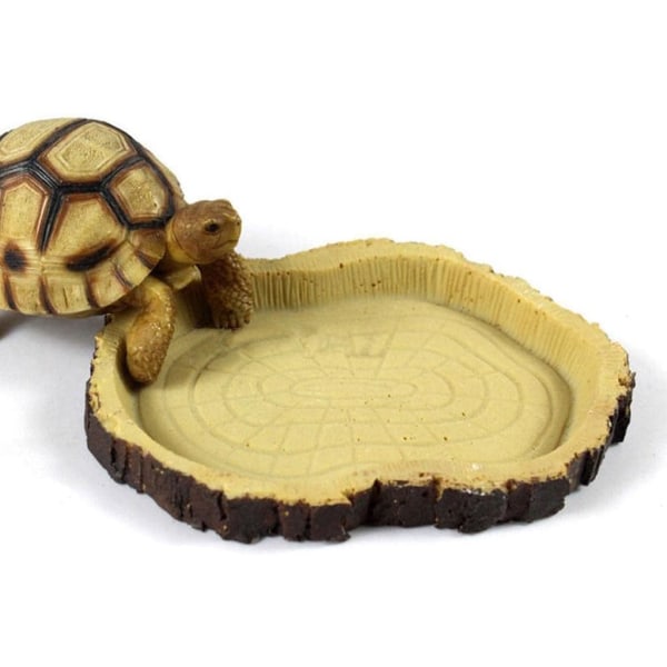 Resin Landscape Bowl för sköldpadda miniatyr