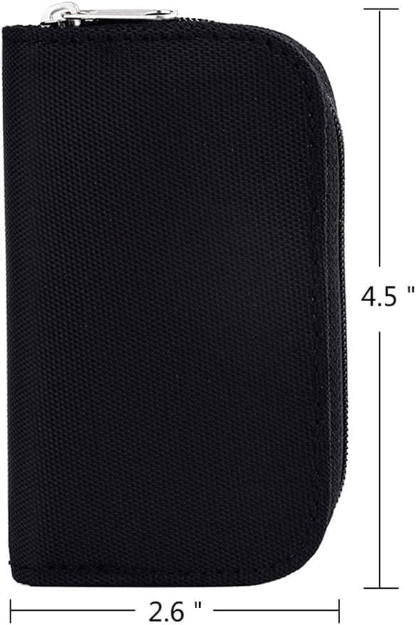 Hukommelseskort opbevaringsetui med lynlås, 22 pladser til SD CF Micro SD-kort