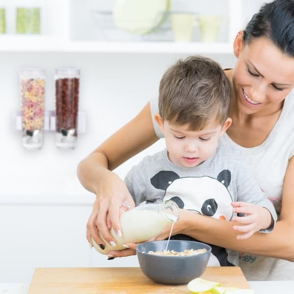 Müslidispenser dubbel för väggmontering