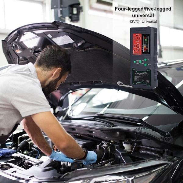 12V 24V Batteritester Relé-analysator Generator Sjekker Kjøretøy Startsystem Ladesystem Diagnostisk verktøy for motorsykkel