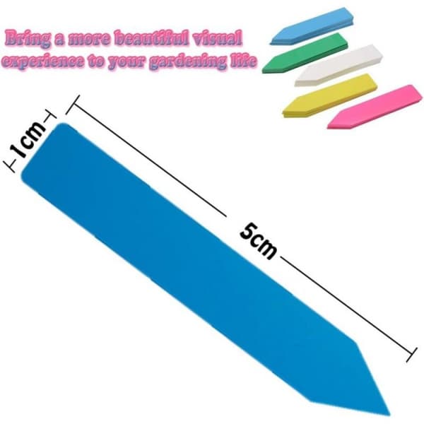 500 Pcs, Reusable Multi-Color Plastic Waterproof Plant Labels