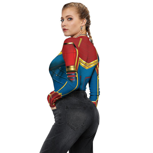 Ny Superhjälte Cosplay Sexig Spiderman Dräkt Bodysuit Halloween Karneval Party Förklädnad för Kvinnor D XL