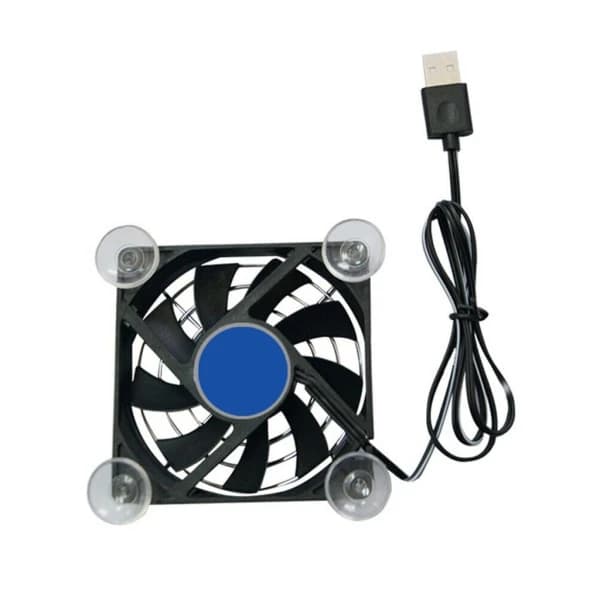 Sort USB Køleplade Controller Tablet Bærbar Ventilatorholder Telefonkøler Hurtigkøler Gadget Universal 5V