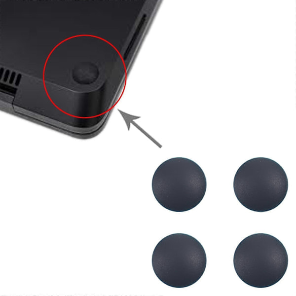 Kompatibel med Microsoft Surface Laptop 3 / 4 / 5 1872 1868 1952 1867 1950 4-i-1 Bottenkåpa Gummimattor Black_ NN