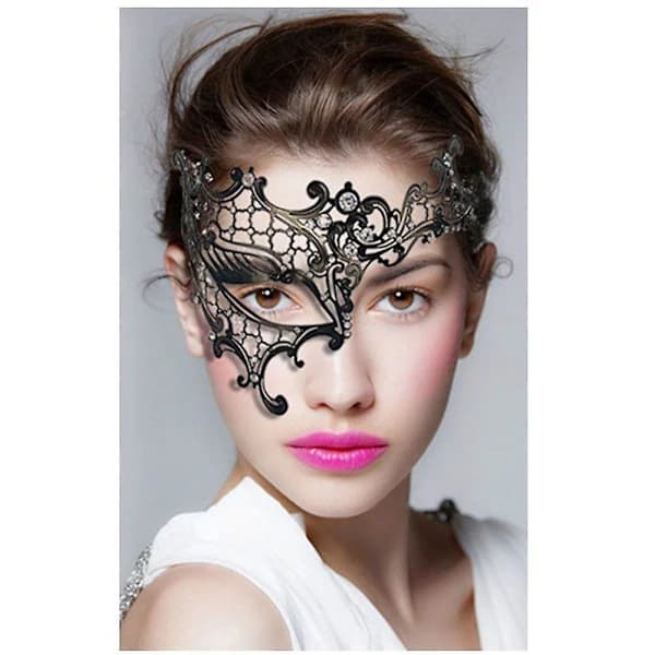 Maskebal Masker Prinsesse Sort Maskerade Maske Til Kvinder