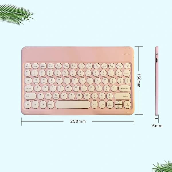 Erittäin ohut retro Bluetooth-näppäimistö