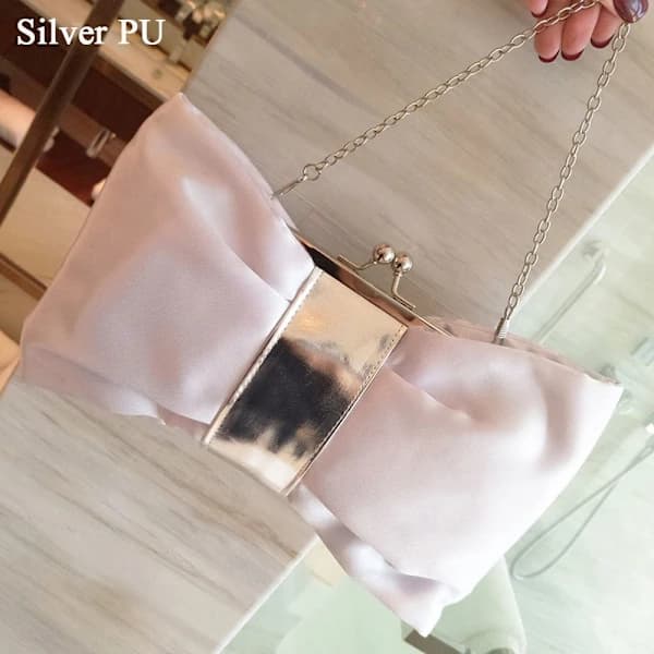 Rosett Handväska Diagonal Axelväska SILVER PU SILVER PU silver PU