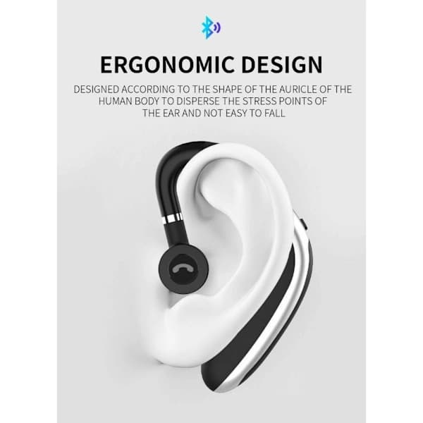 Bluetooth Hovedtelefoner med mikrofon SORT sort