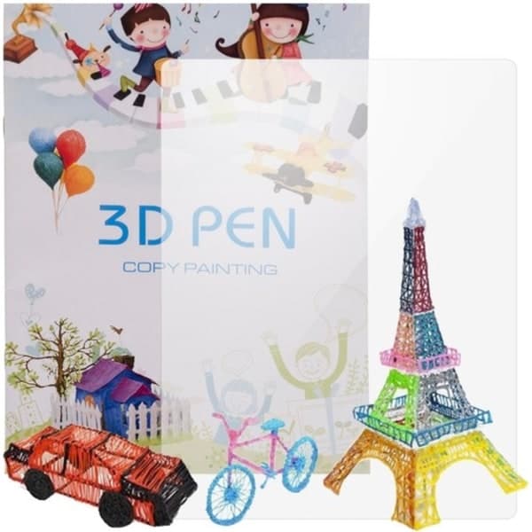 /Hc/Bok med maler for 3D-penn