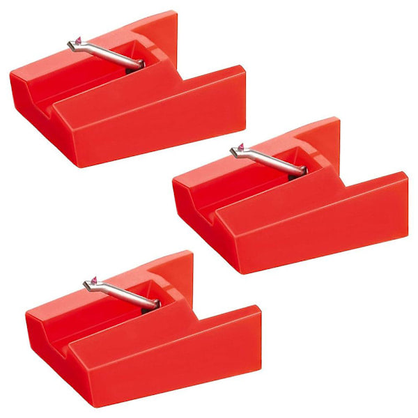 Ersättningsnålar för skivspelare, 3-pack, för LP-vinylspelare, grammofontillbehör/NT/