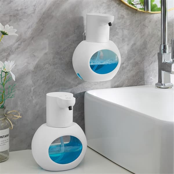 Automatic Soap Dispenser Touchless Infrared Sensor Hand Wash for Foam - Black Svart black