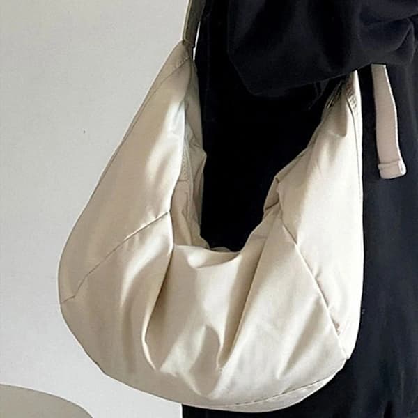 Crossbody Taske Dumpling Taske VIT hvid