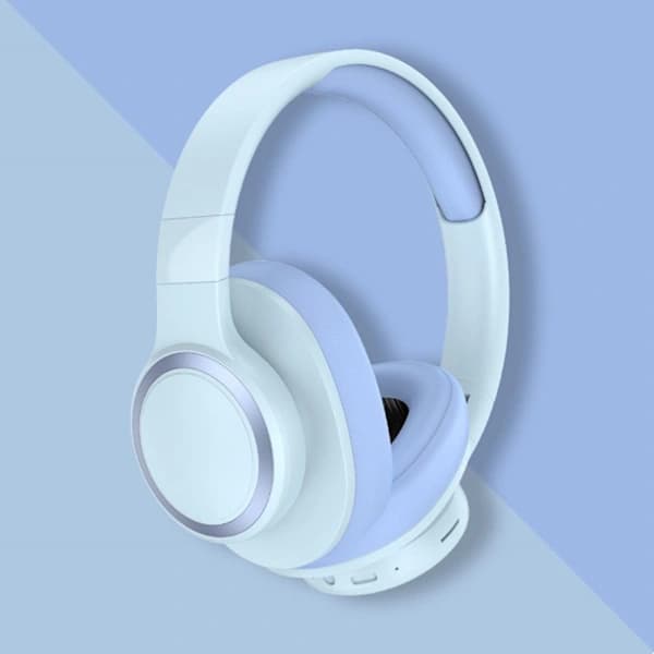 Øre Bluetooth høretelefoner Trådløst headset BLÅ Blue