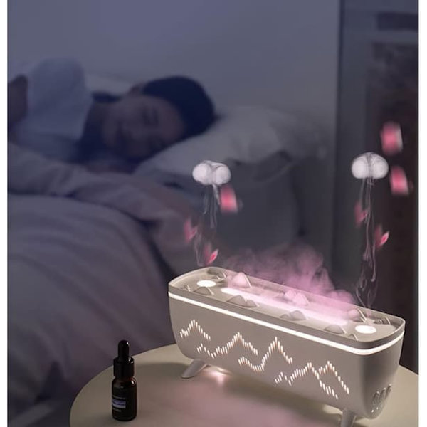 Manet multi-spray aromaterapimaskin - Diffuser Luftfuktare - Luftfuktare för sovrum med aromaterapi