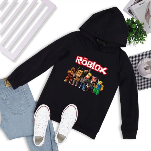 Roblox Huppari Lapsille Ulkovaatteet Pullover Collegepaita harmaa 160cm harmaa 160cm