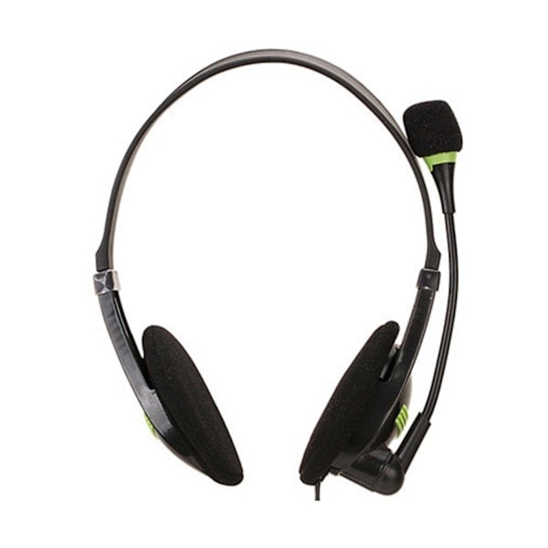 Telefonheadset for kontor med trådkontroll, pustende netting, øreklokker, datatilbehør - WELLNGS/NT/