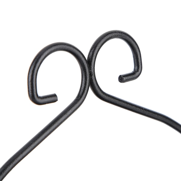 Myggespiralholder i metal, askebæger, rund, bærbar, røgelsesbrænder (sort)