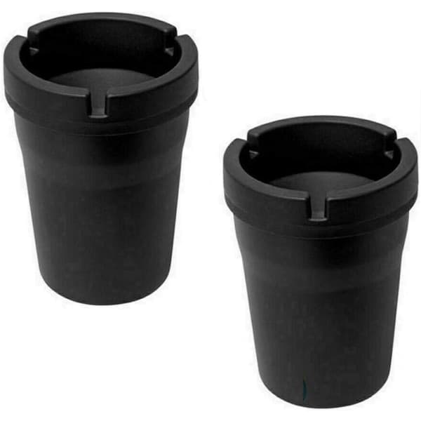 Askkopp för cigarettfimpar för utomhus eller bil, 2-pack/NC/
