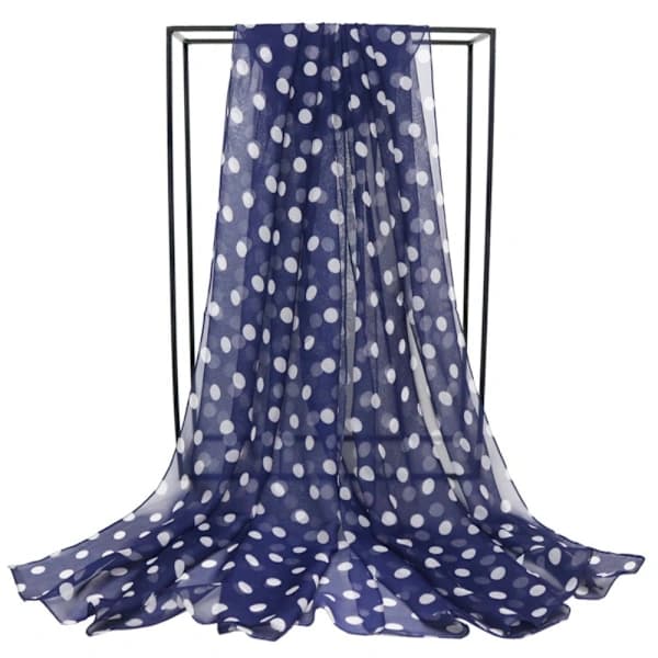 Polka Dot Scarf Sidenscarf RÖD Röd