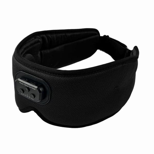 3D sovemaske Bluetooth sovehodetelefoner Svart