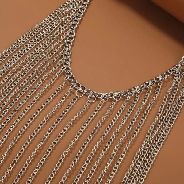 Lagdelt benkæde Rhinestone lårkæde STIL 2 Style 2