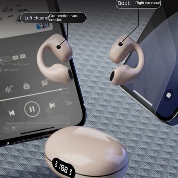 Trådløst headset Gaming-hodetelefoner ROSA rosa