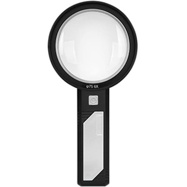 [NT] Forstørrelsesglas 6X/9X/15X med LED-lampe Sort