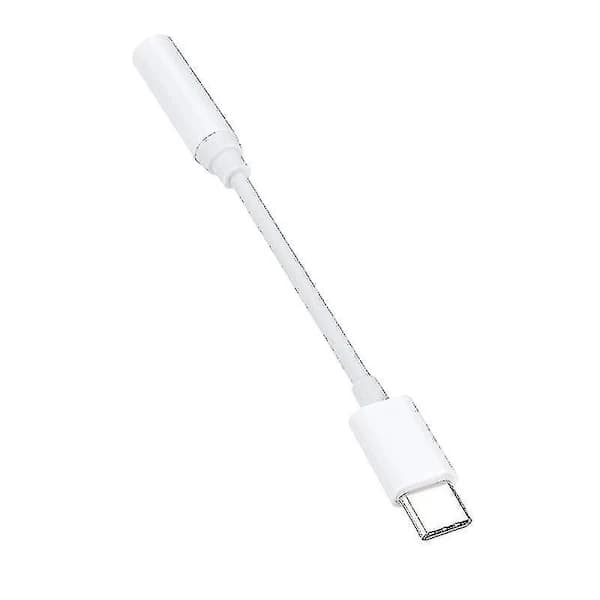 USB-C til 3,5 mm hovedtelefonadapter lydstikkabel til smartphone