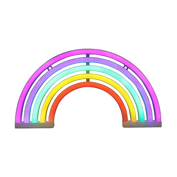 LED Lamp / Night Light Neon - Rainbow multifärg multicolor