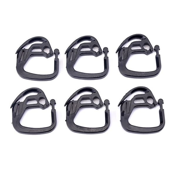 [NT] Gardinkrokar för Växthus - 50-pack Svart