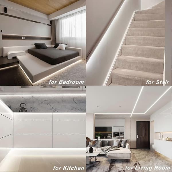 3m Battery Operated LED Strip Lights with Remote Control, Waterproof LED Strips, 8 Modes, Dimmable, Timer, Self-Adhesive (Cool White)